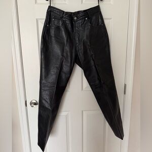 Black Leather Pants